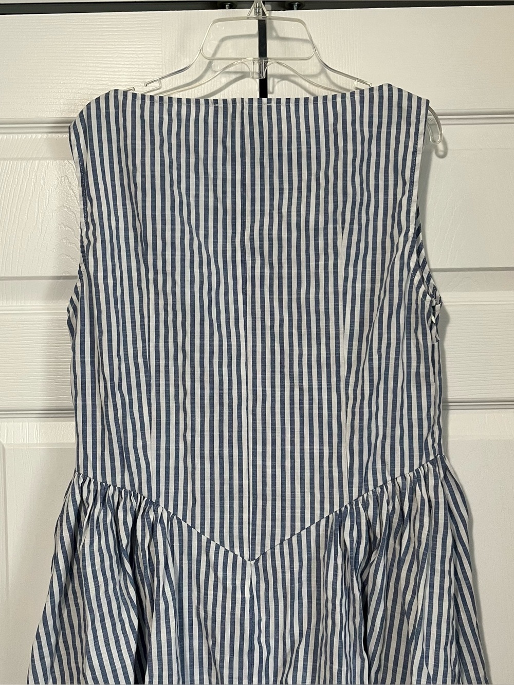 Cider XL women’s blue and white striped sleeveless dress - Picture 6 of 7